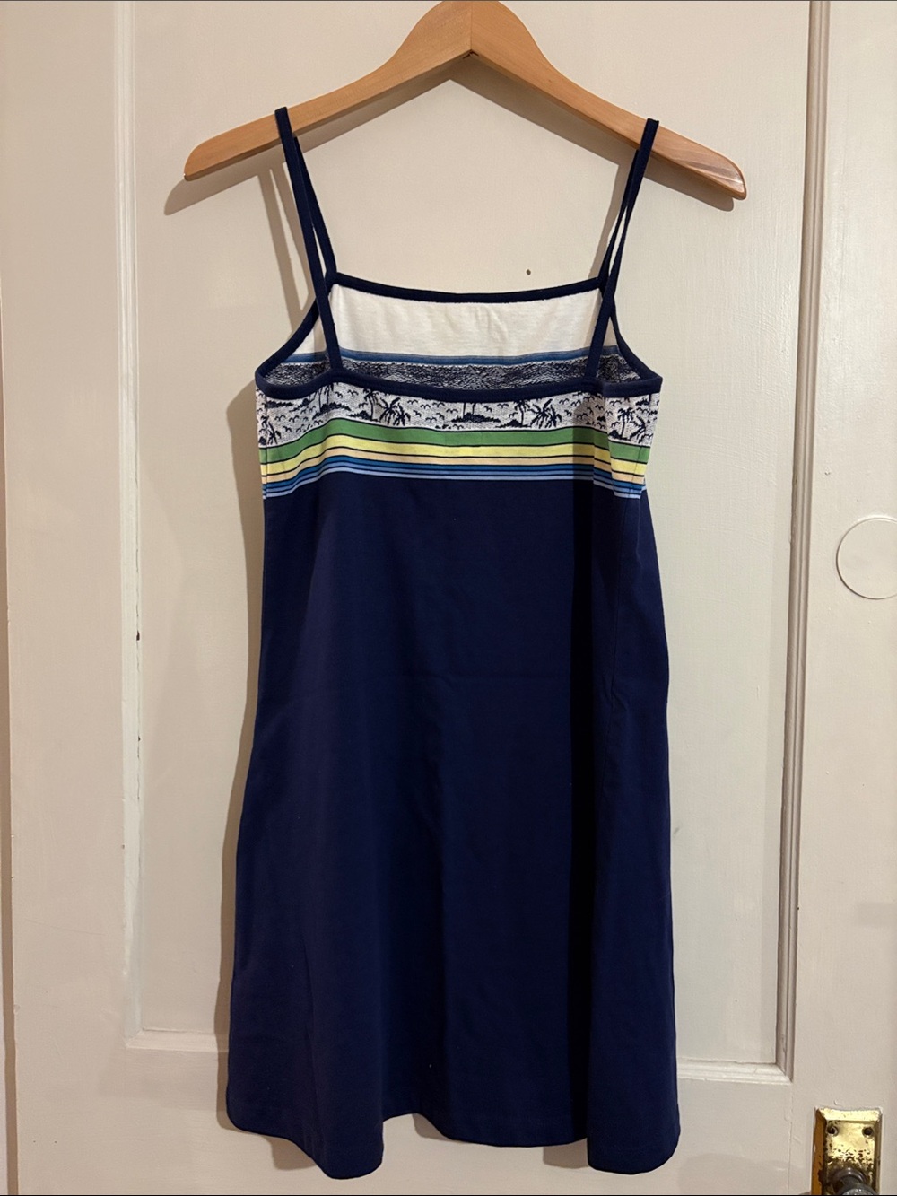 Vintage 90’s Palm-Print Spaghetti Strap Dress - Picture 2 of 4